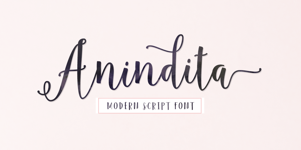 Anindita Script font