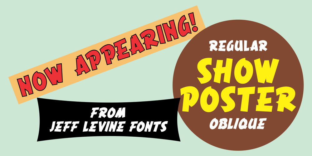 Show Poster JNL font