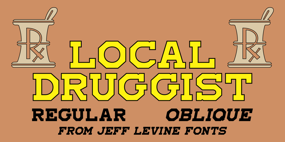 Local Druggist JNL font