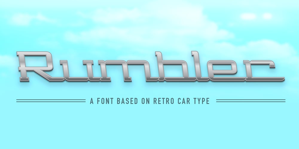 Rumbler font