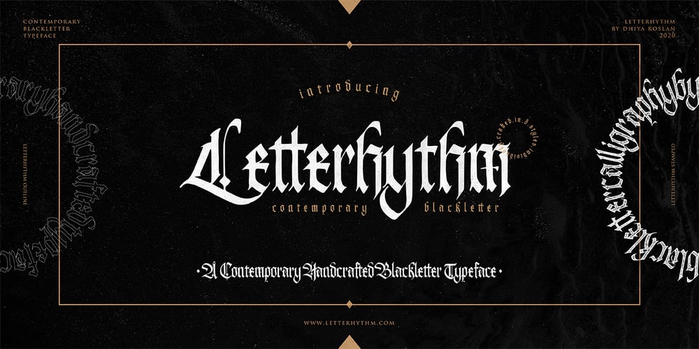 Letterhythm font