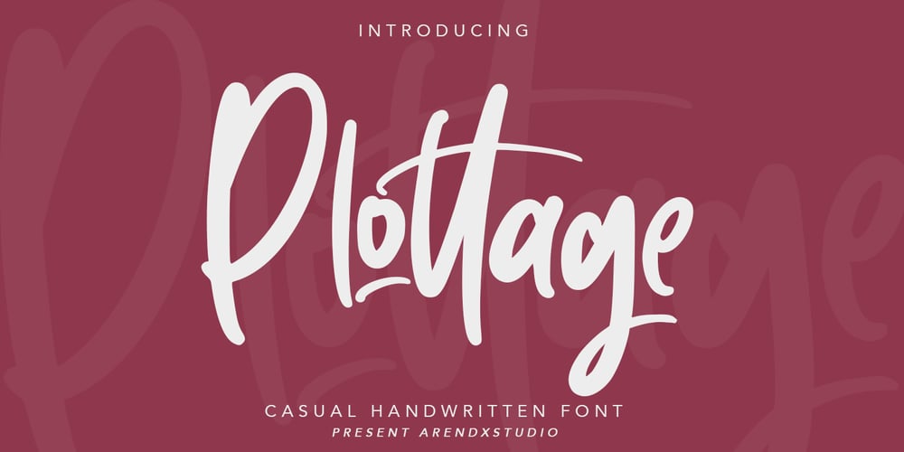 Plottage font