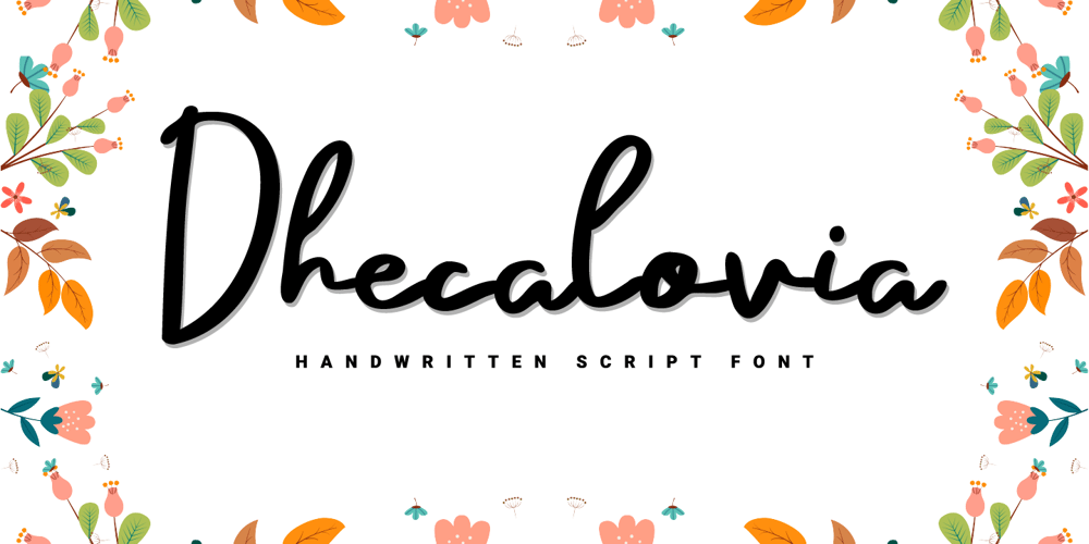 Dhecalovia font