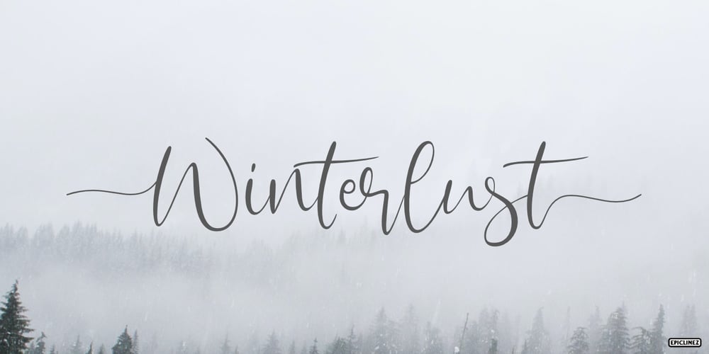 Winterlust font