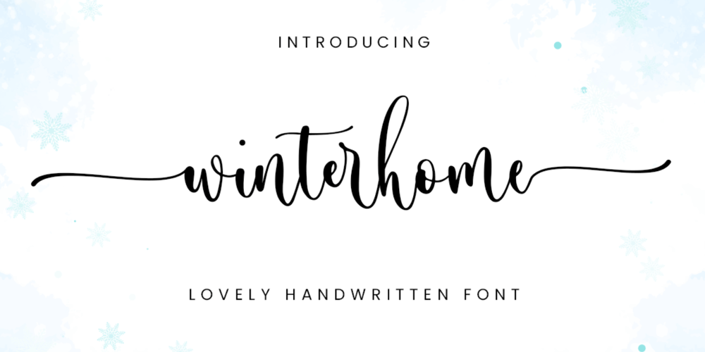 Winterhome font