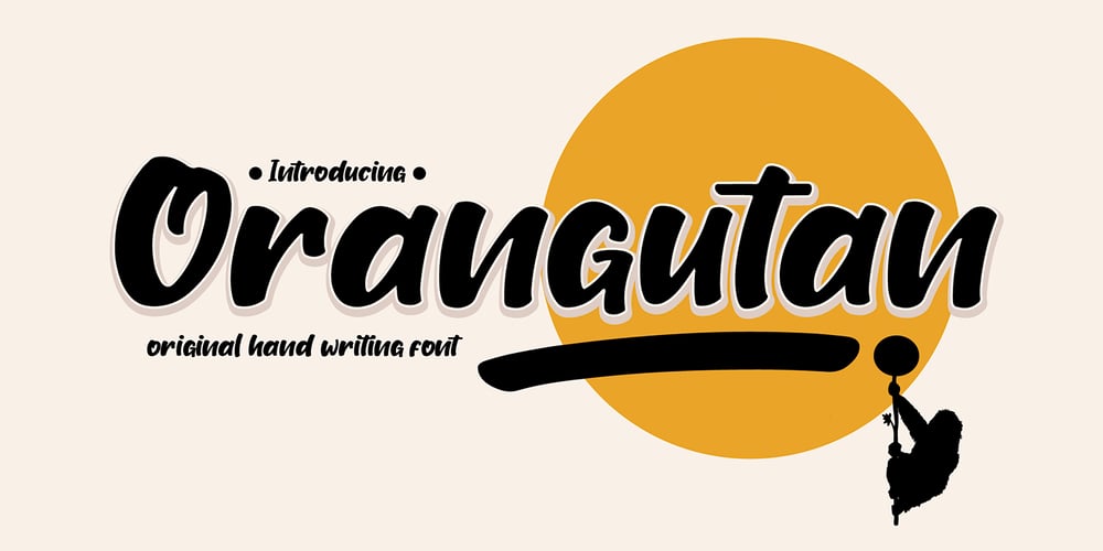 Orangutan font