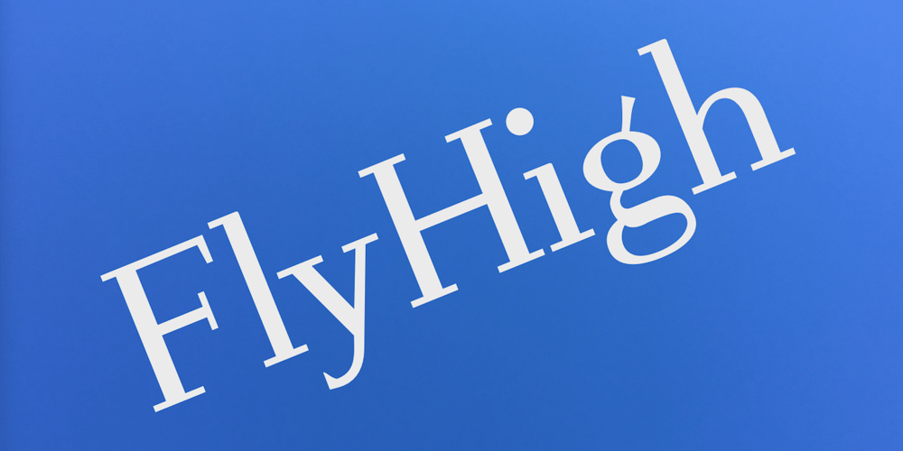 FlyHigh font