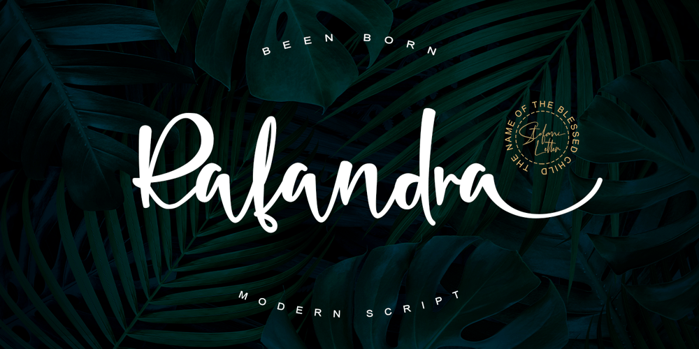 Rafandra font