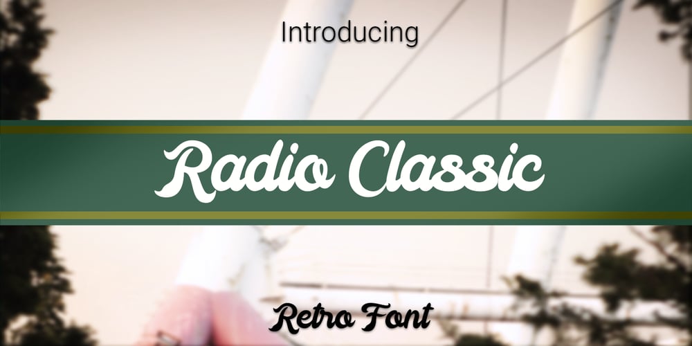 Radio Classic font