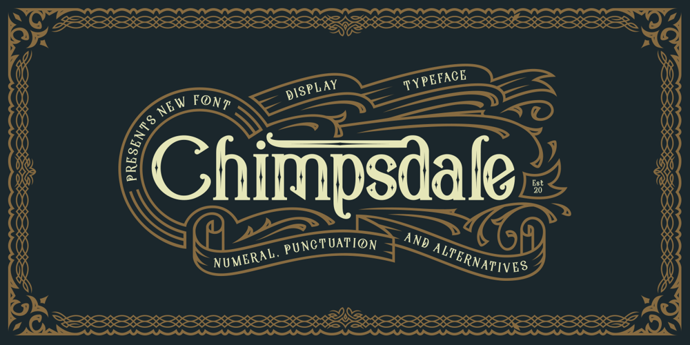Chimpsdale font