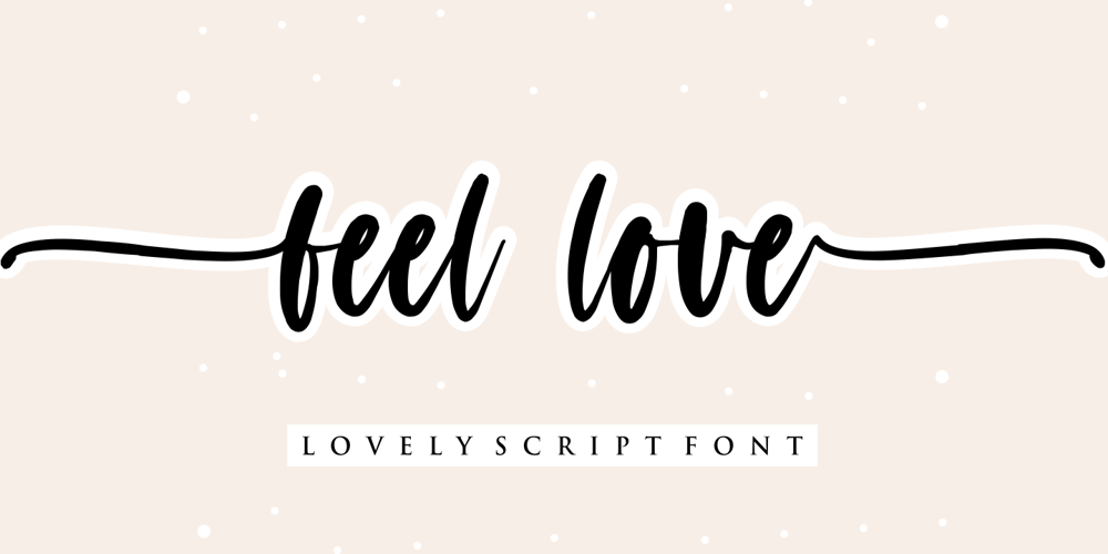 Feel Love font