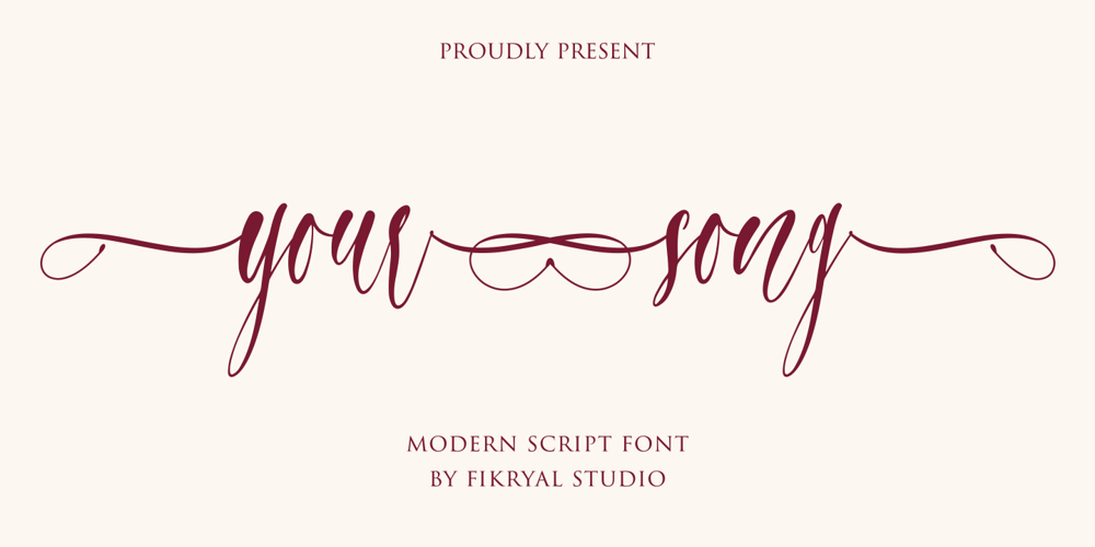 Your Song font