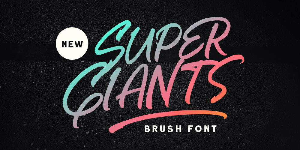 Super Giants font