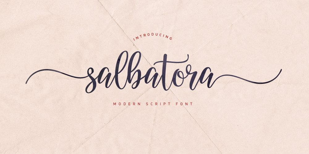 Salbatora Script font