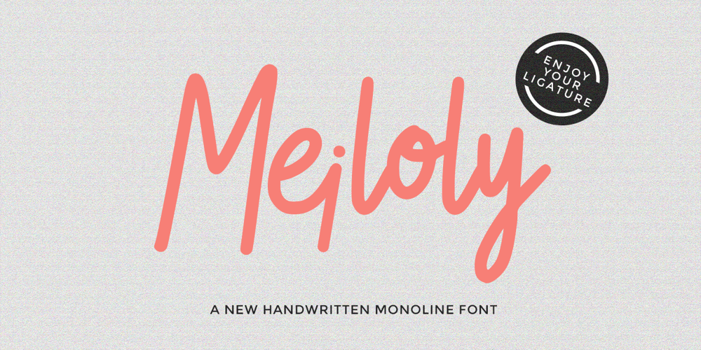Meiloly font
