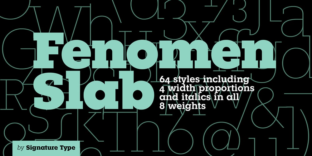 Fenomen Slab font