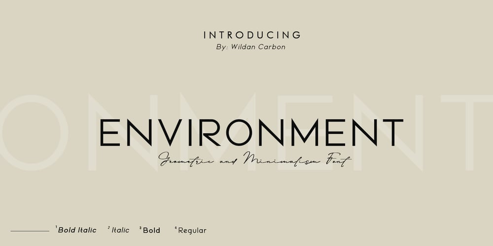 Environment font