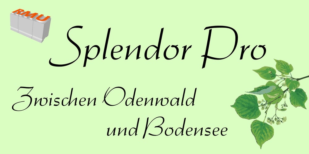Splendor Pro font