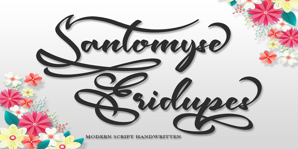 Santomyse Eridupes font