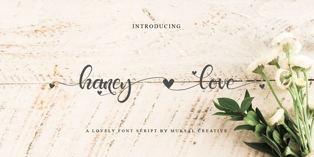 Haney love font