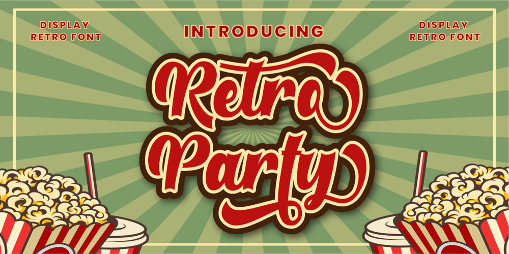 Retroparty font