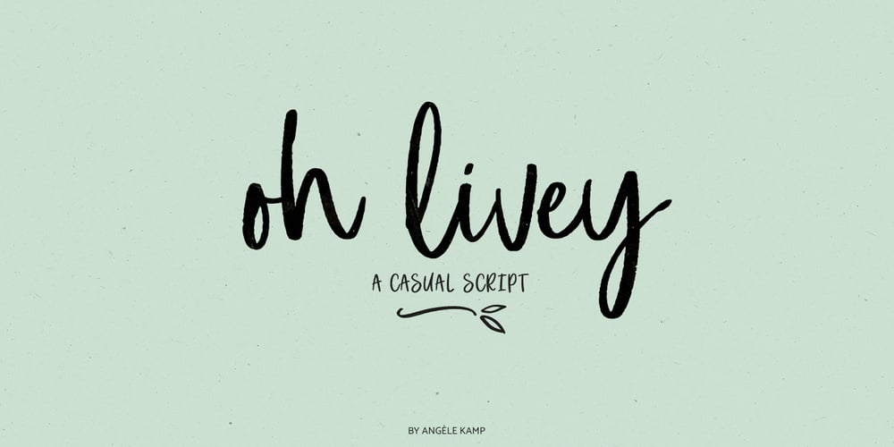 Oh Livey font