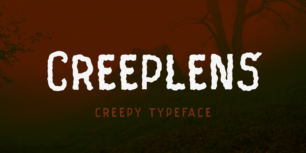 Creeplens font