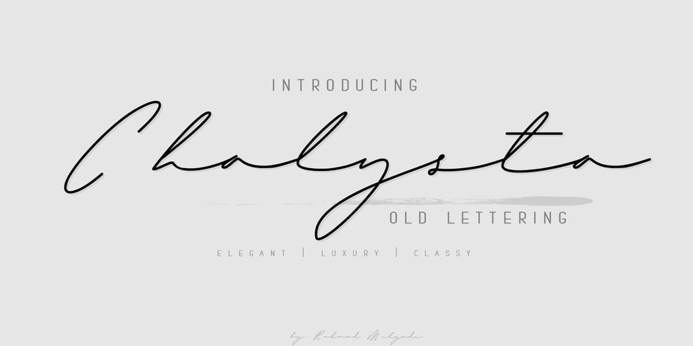 Chalysta font