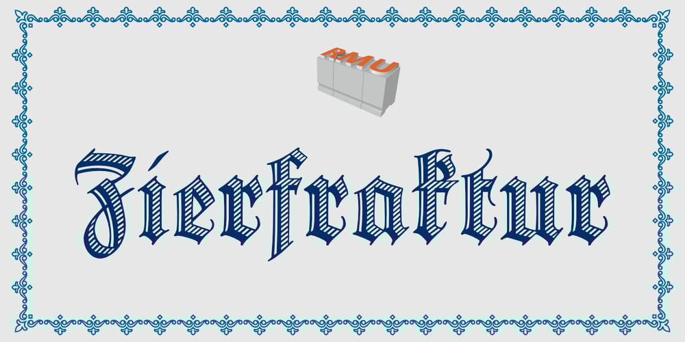 Zierfraktur font