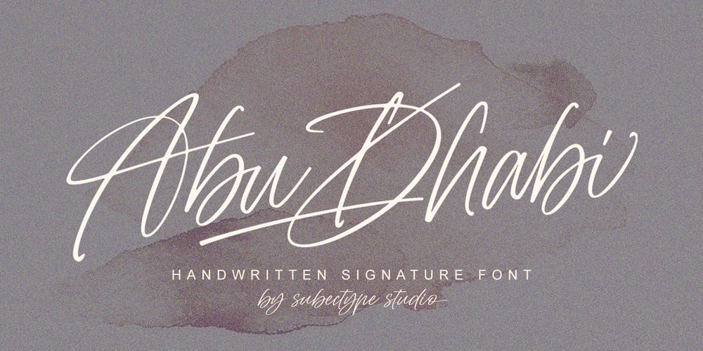 Abu Dhabi font