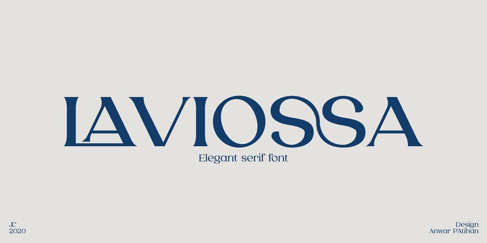 Laviossa font
