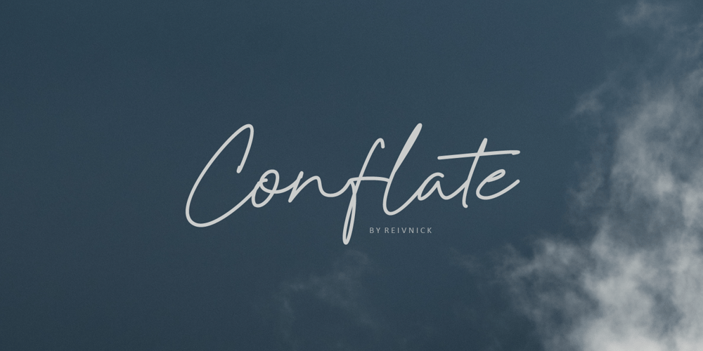 Conflate font