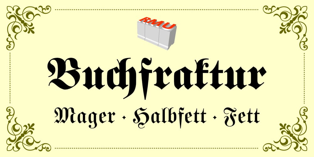 Buchfraktur font