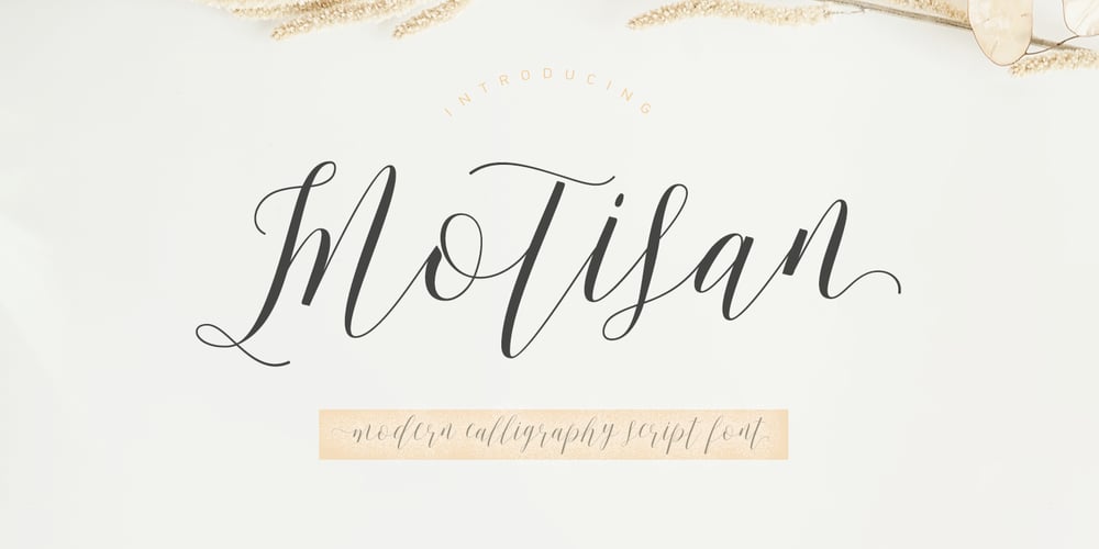 Motisan Script font