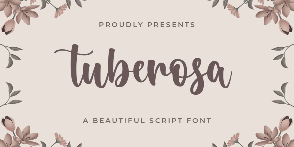 Tuberosa font