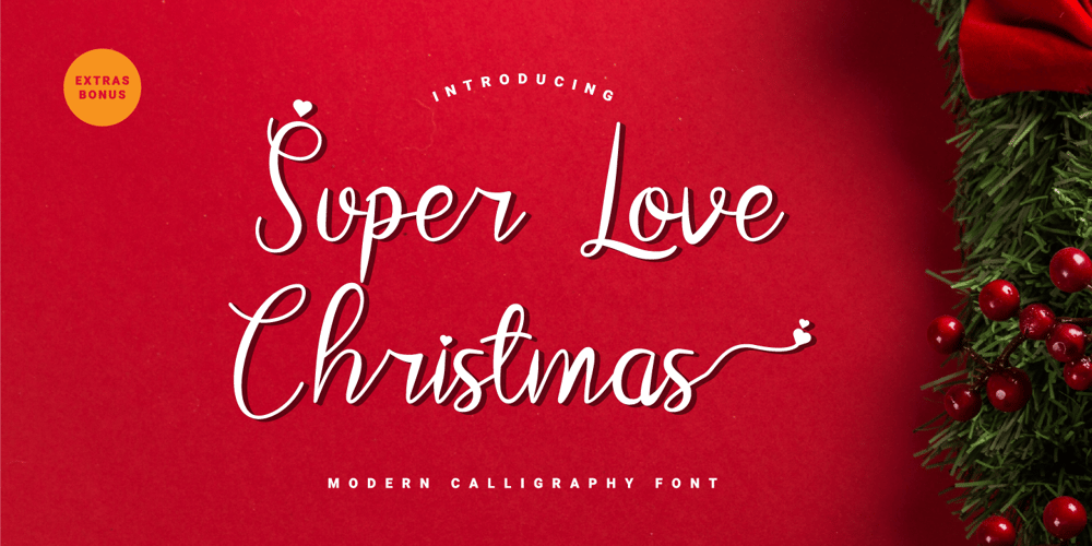 Super Love Christmas font