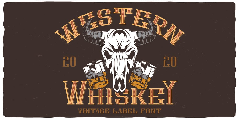 Western Whiskey font