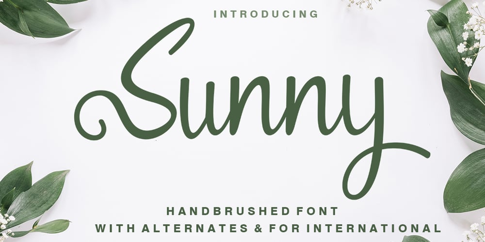 Sunny font
