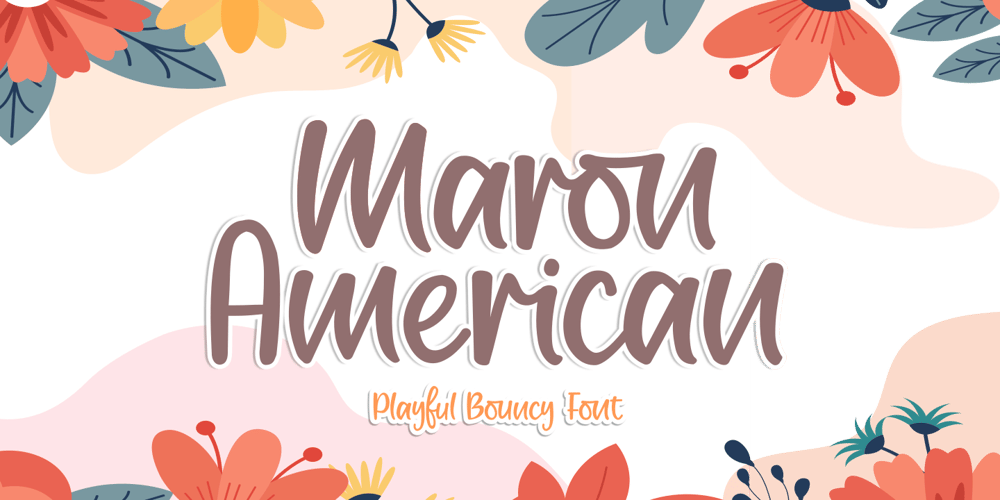 Maron American font