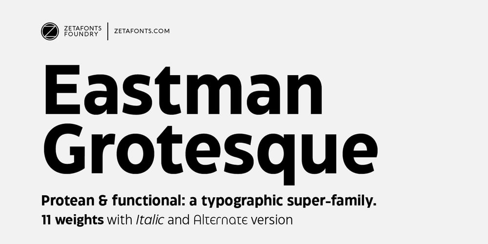 Eastman Grotesque font