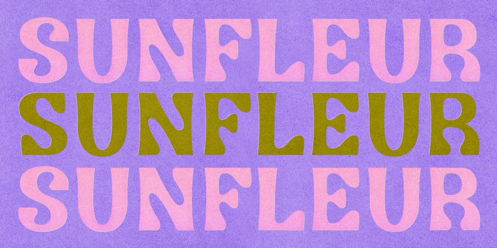 Sunfleur font