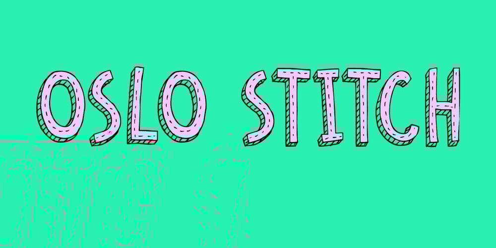 Oslo Stitch font