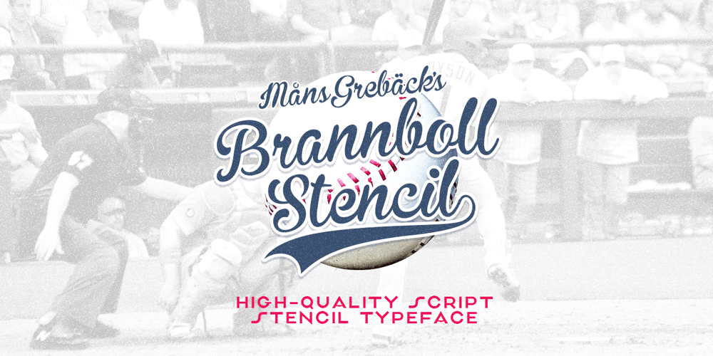 Brannboll Stencil font