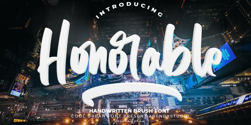 Honorable font