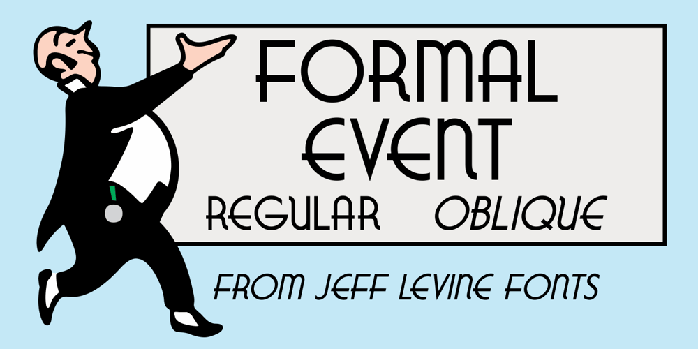 Formal Event JNL font