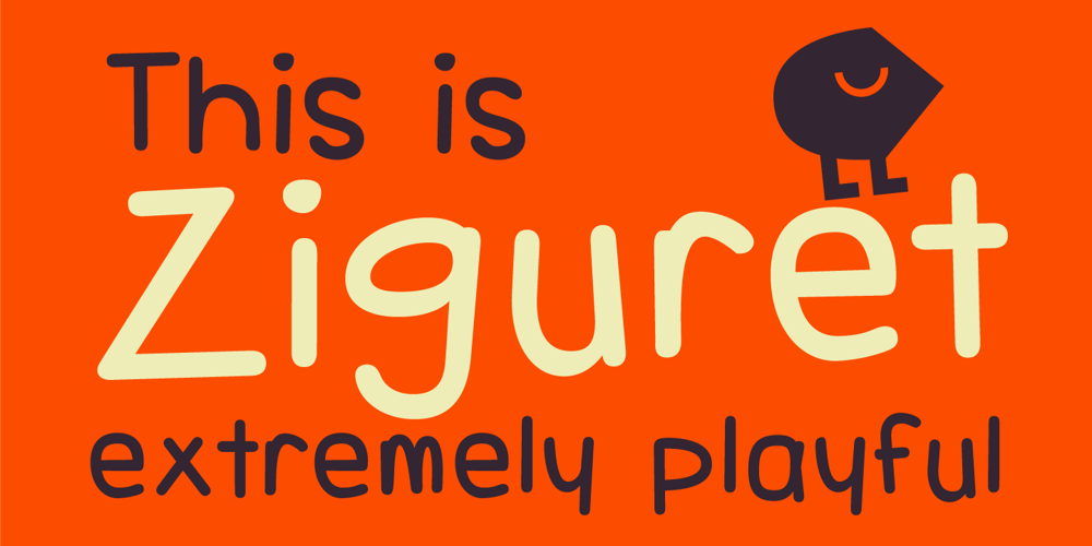 TOMO Ziguret font