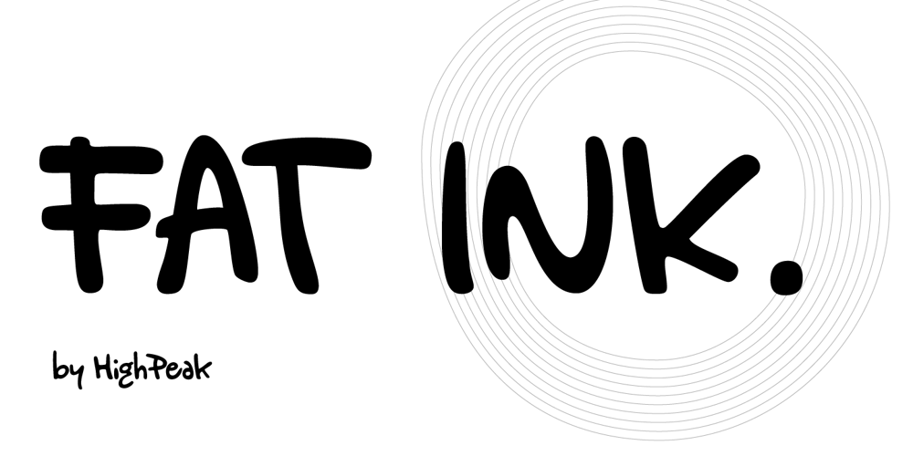Fat Ink font