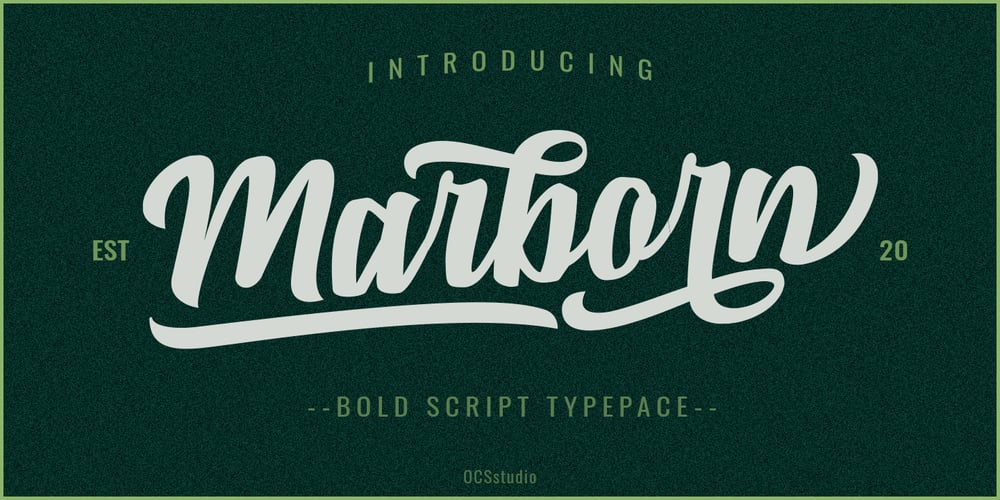 Marborn font