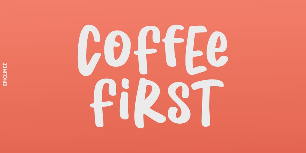 Coffee First font