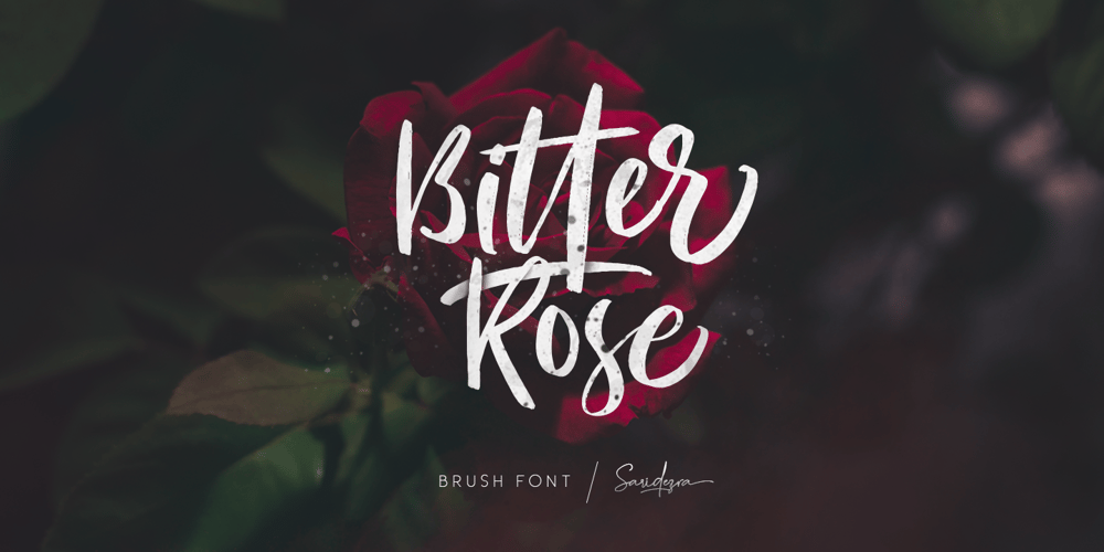 Bitter Rose font